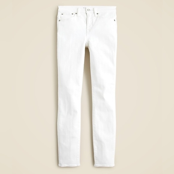 J.Crew Tall Classic White High Rise Toothpick Skinny Jeans Capsule Preppy Sz 28T - Picture 3 of 15